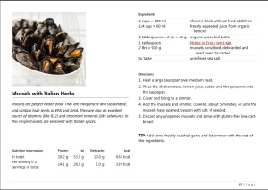 Sneak Peek from Mussels with Italian Herbs from the Easy Everyday Recipes Book
